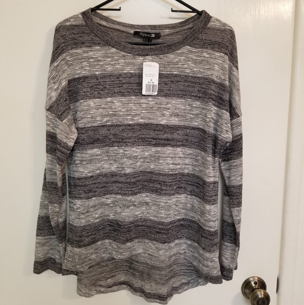 Long sleeved striped shirt